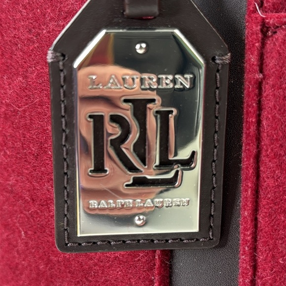 Lauren Ralph Lauren Red Wool Totes with Sophisticated Design - Picture 4 of 10